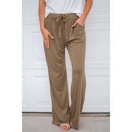 Brown Drawstring Lounge Pants