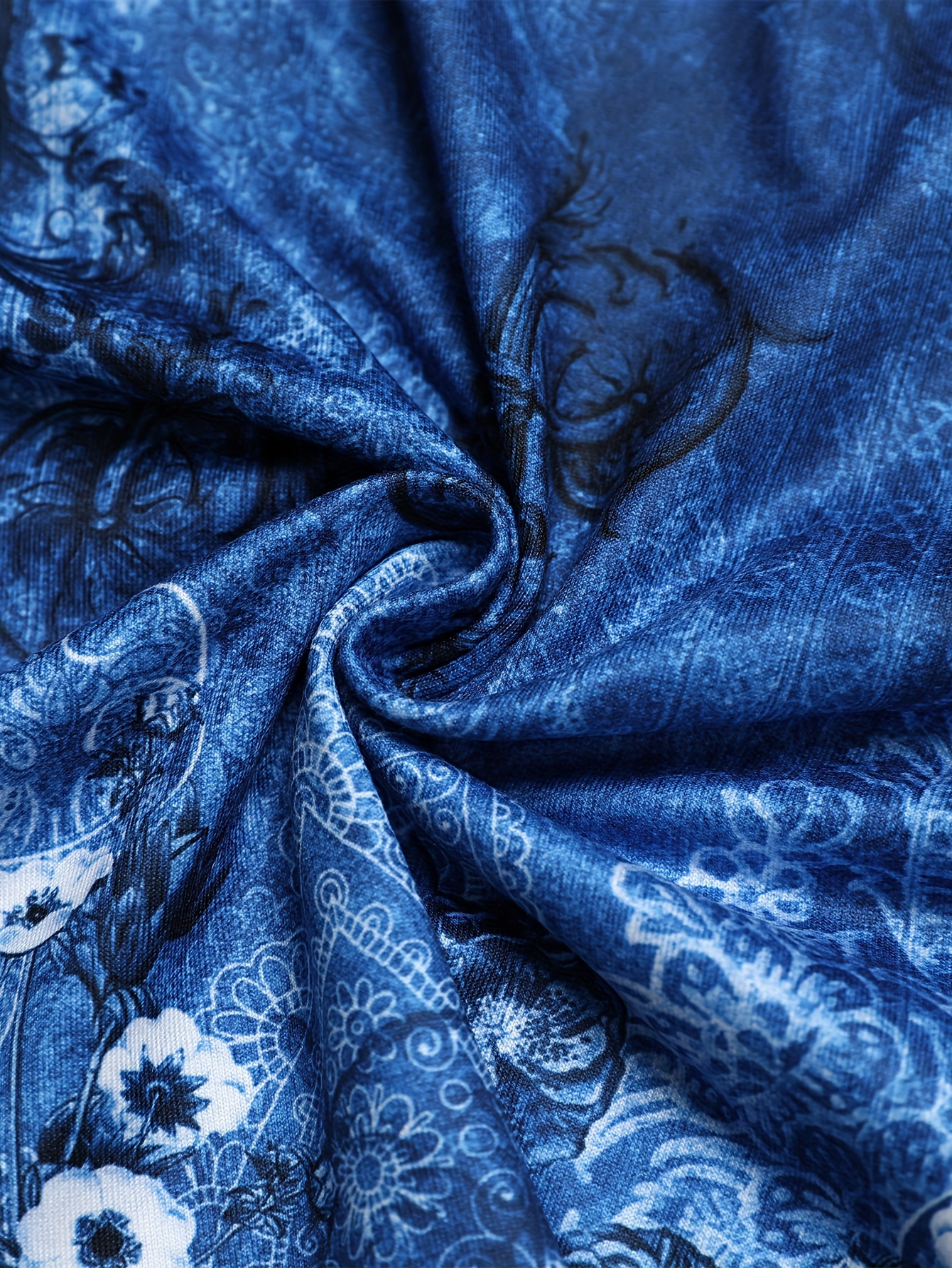 floral print tank top vintage summer notched neck sleeveless top womens clothing details 8